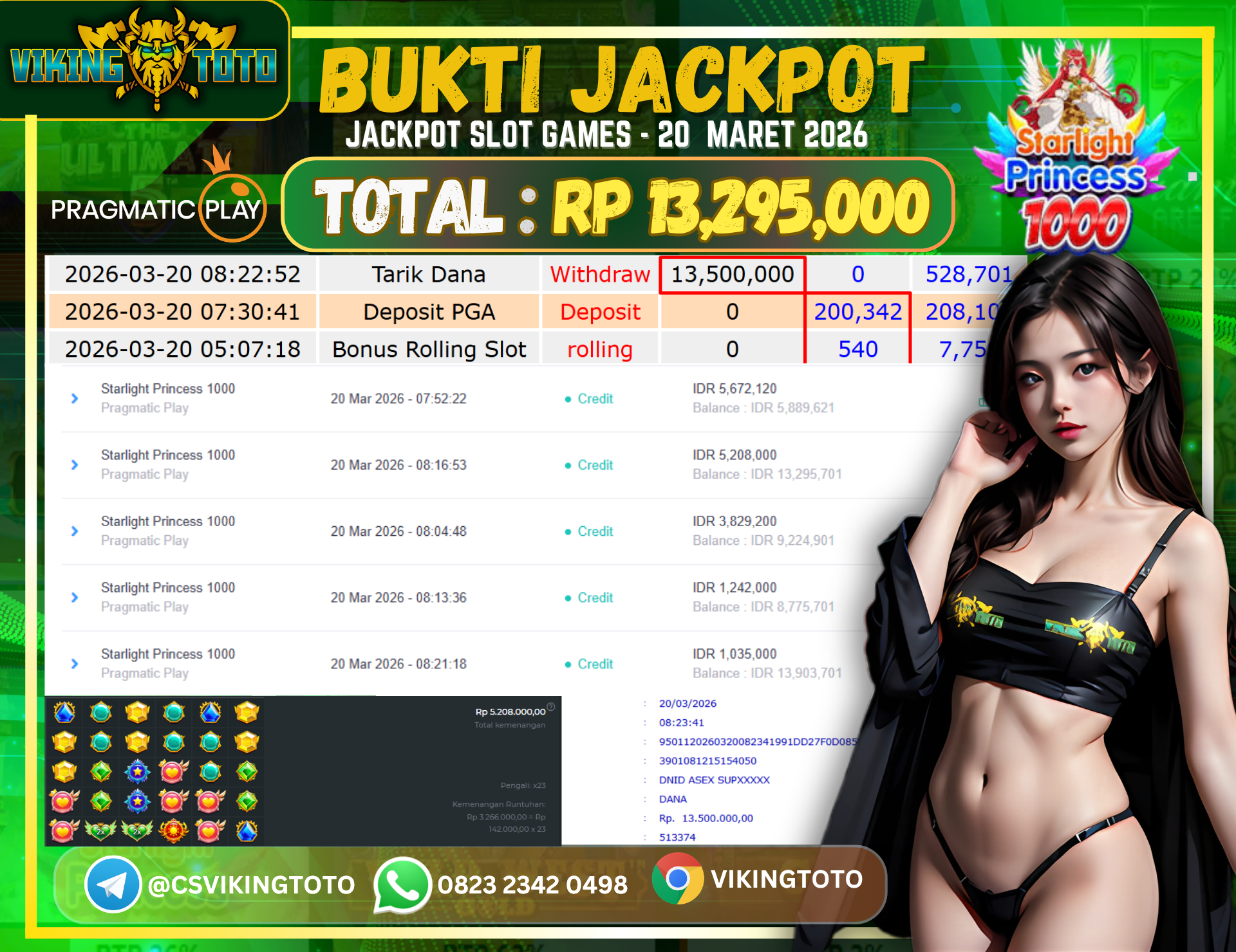 Bukti Jackpot Lunas VikingToto
