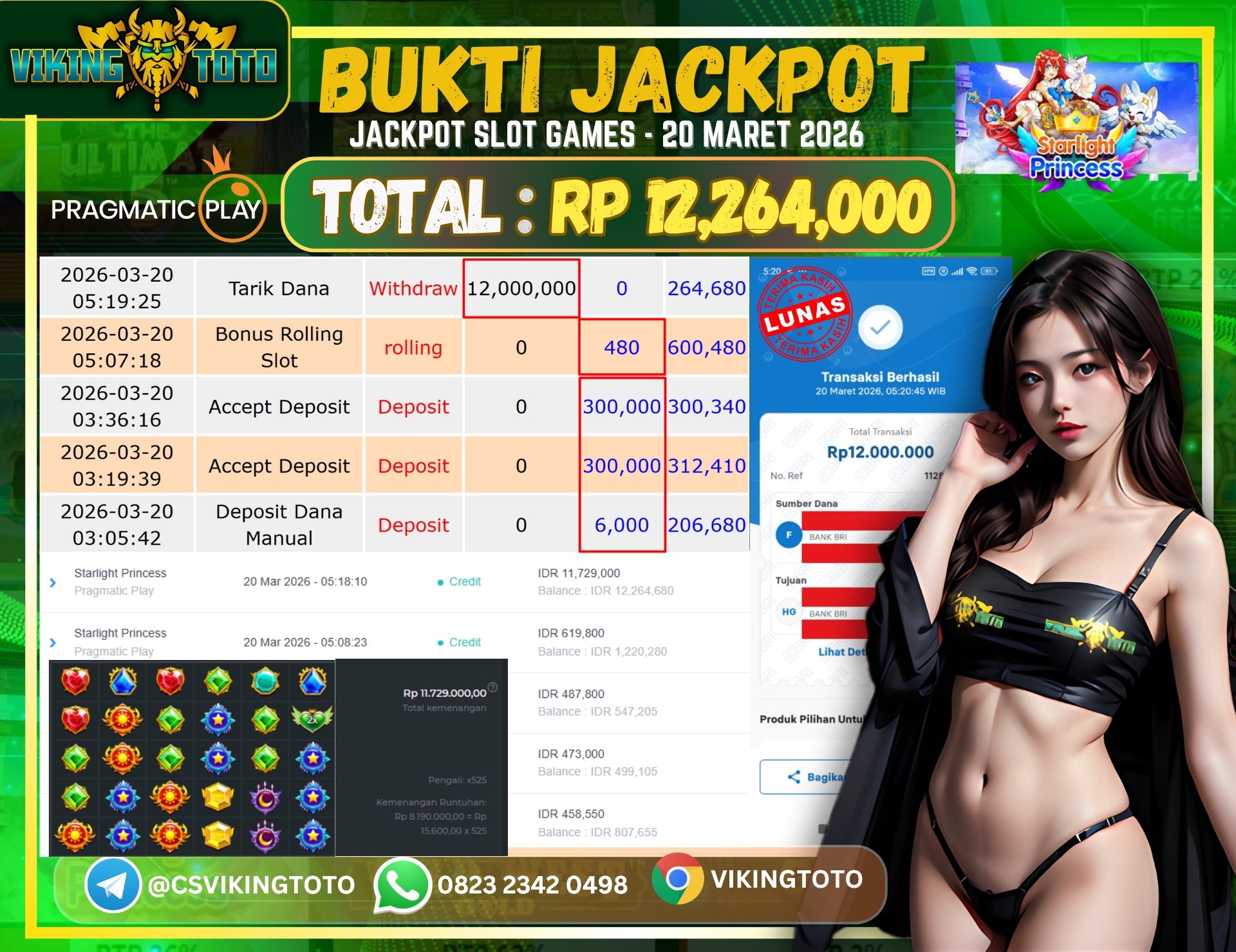 Bukti Jackpot Lunas VikingToto