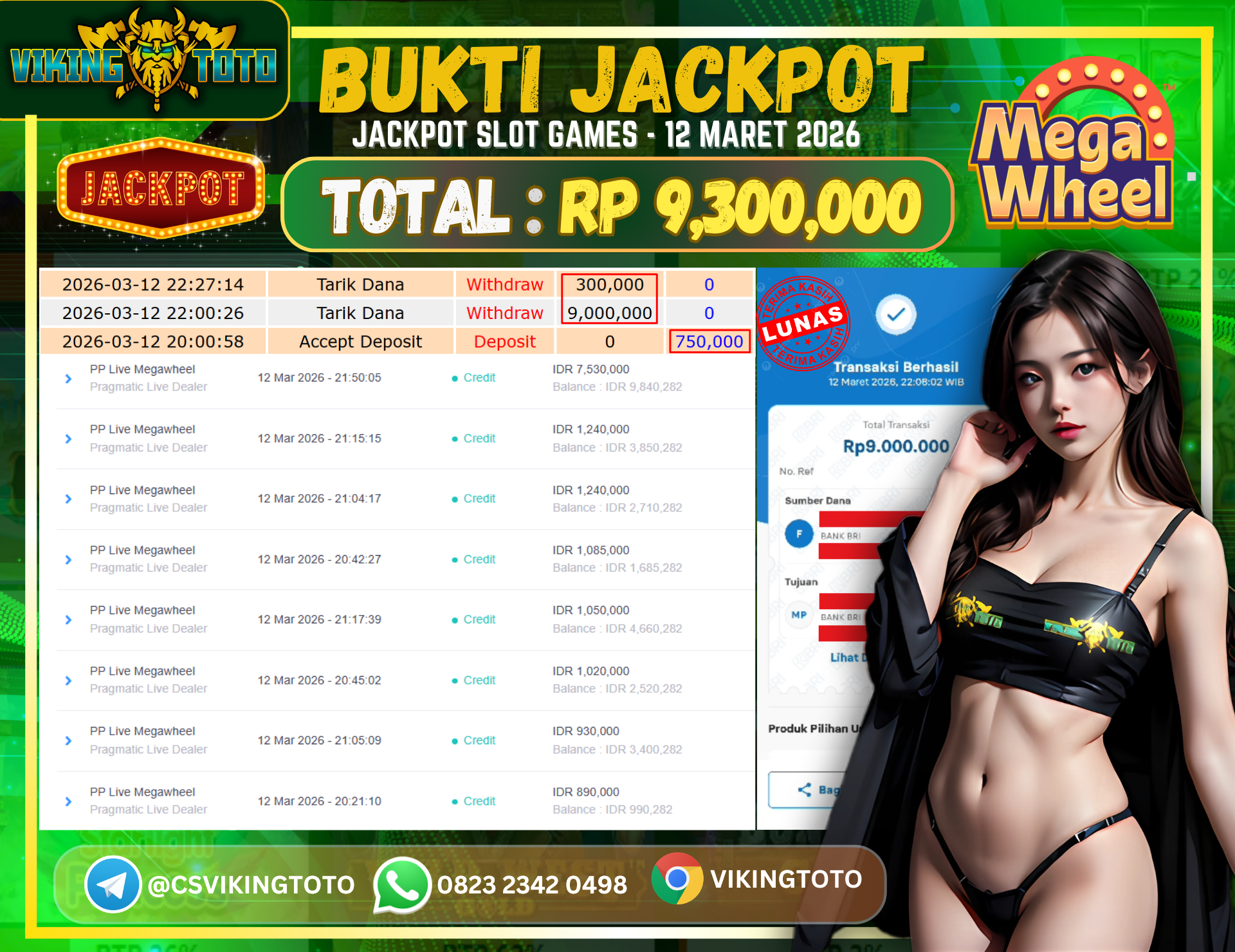 Bukti Jackpot Lunas VikingToto