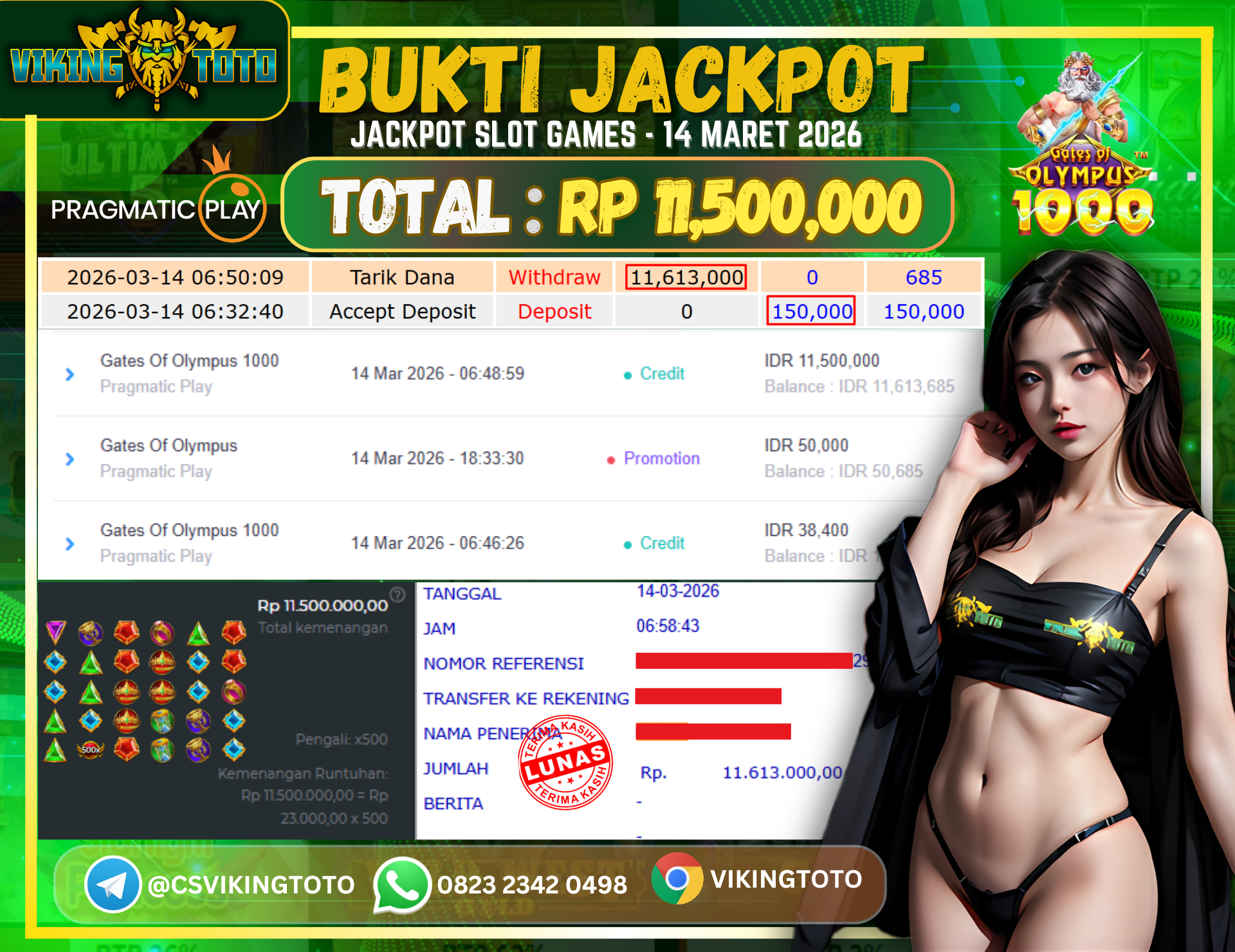 Bukti Jackpot Lunas VikingToto