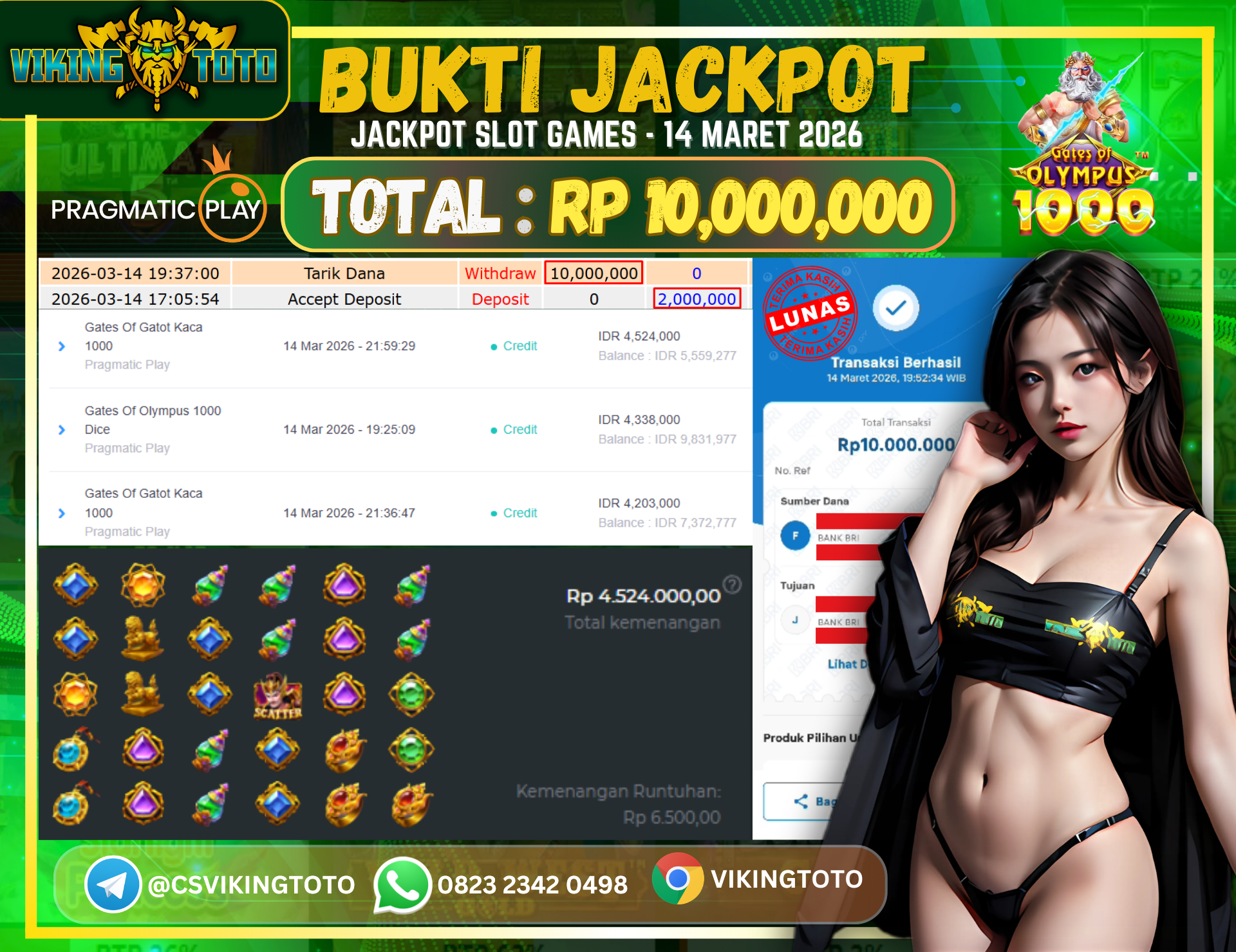 Bukti Jackpot Lunas VikingToto