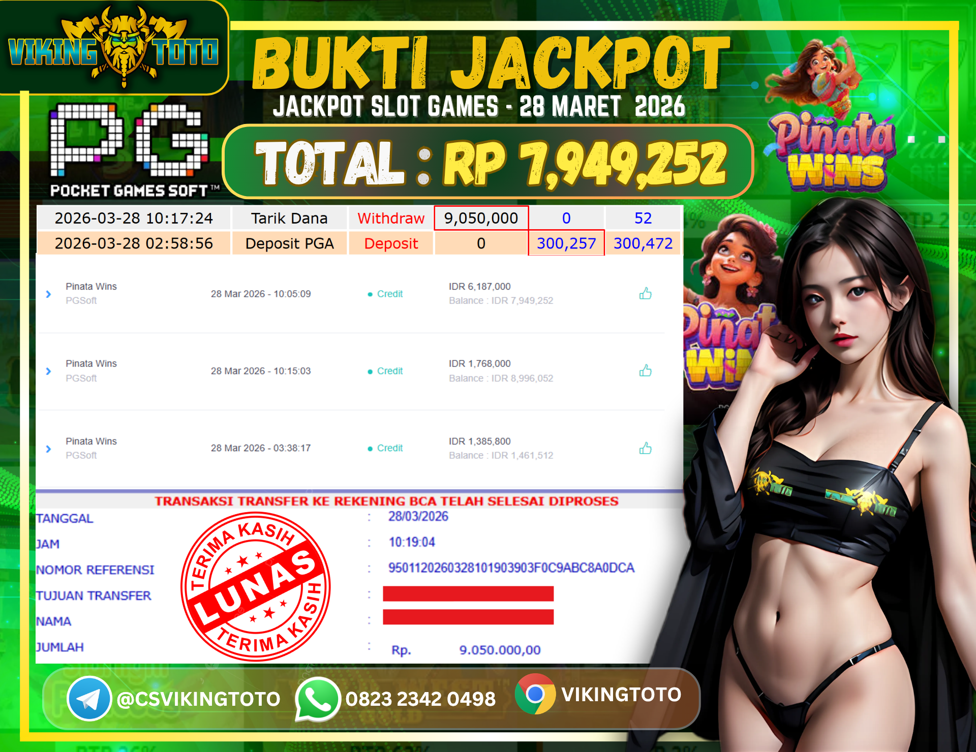 Bukti Jackpot Lunas VikingToto