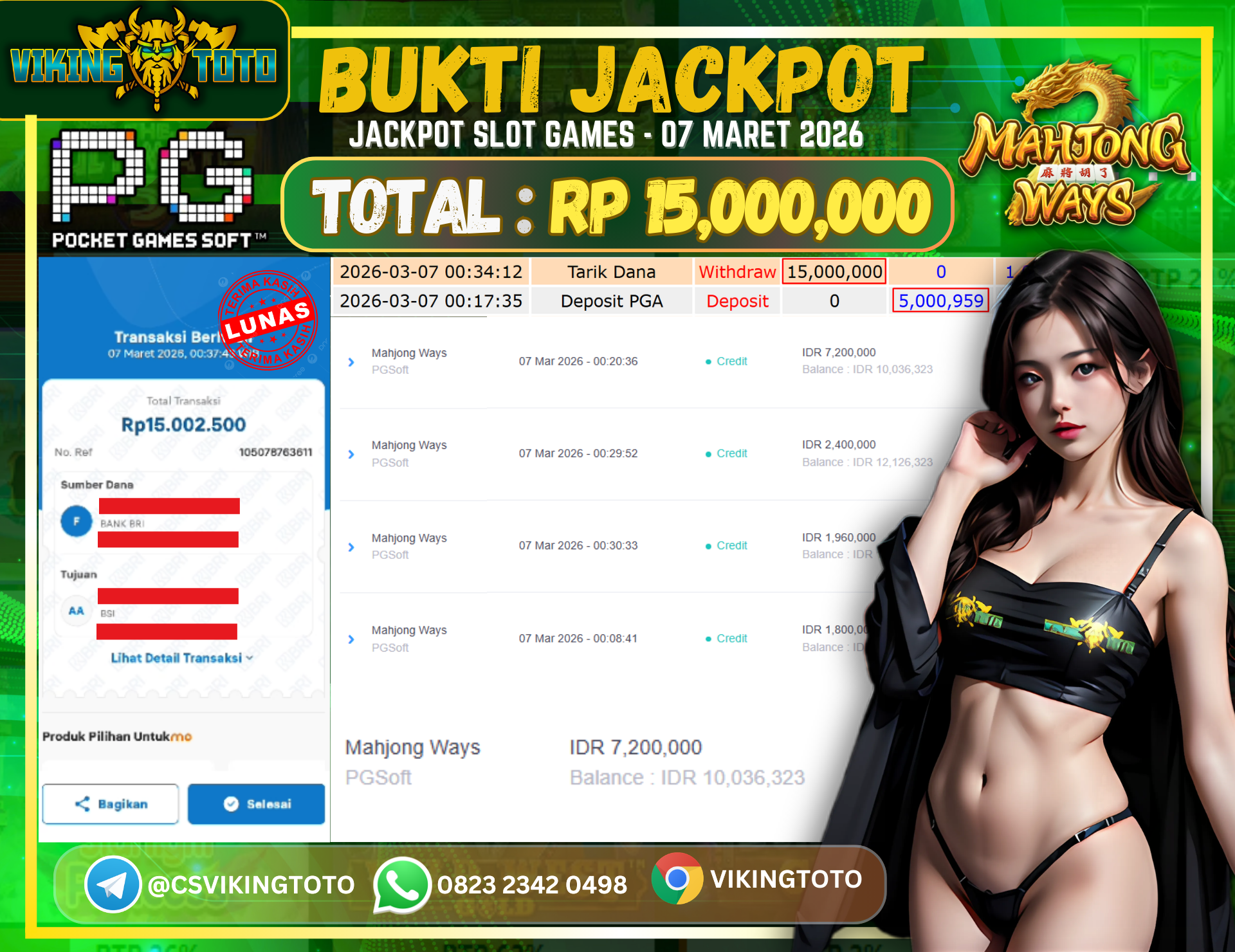 Bukti Jackpot Lunas VikingToto