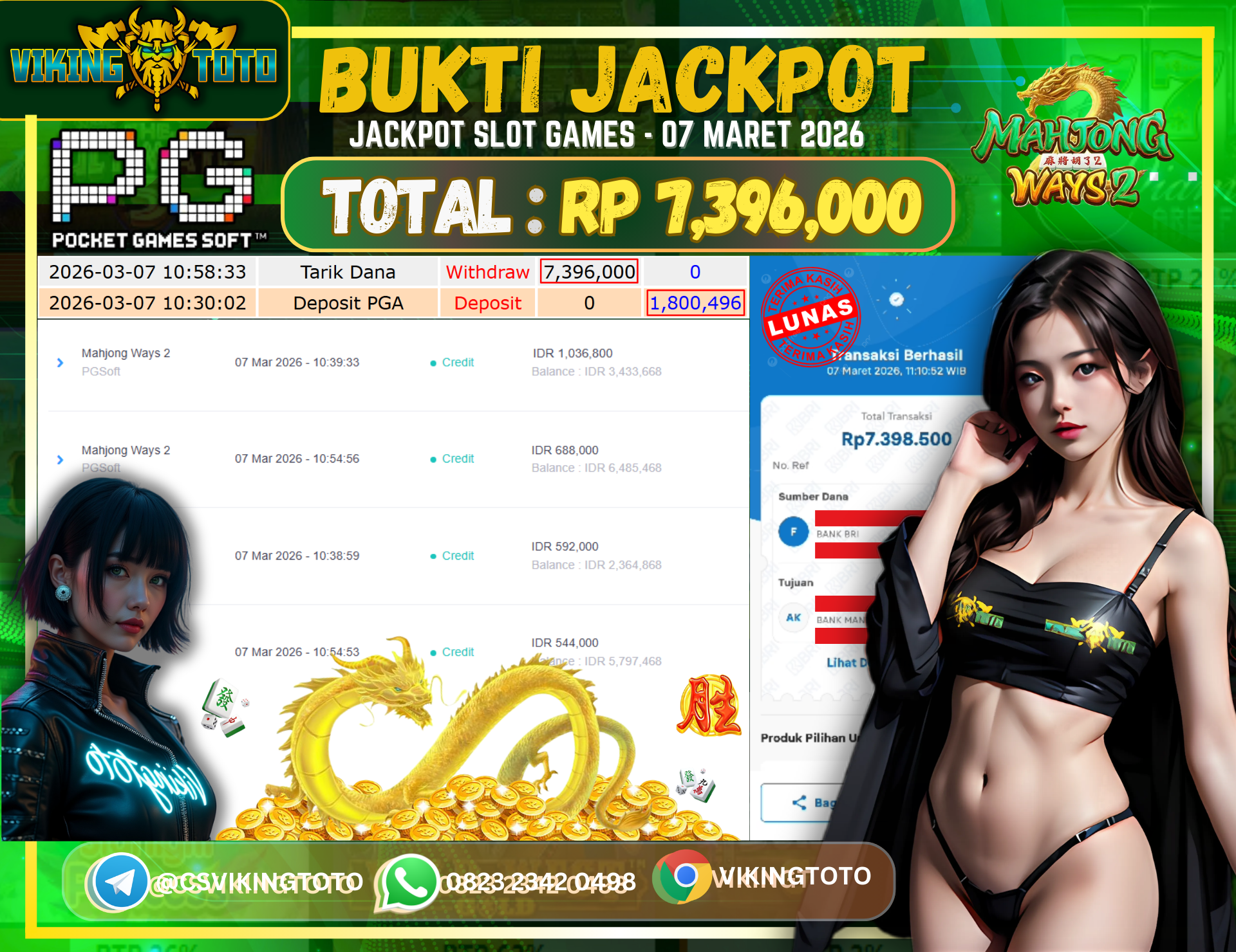Bukti Jackpot Lunas VikingToto