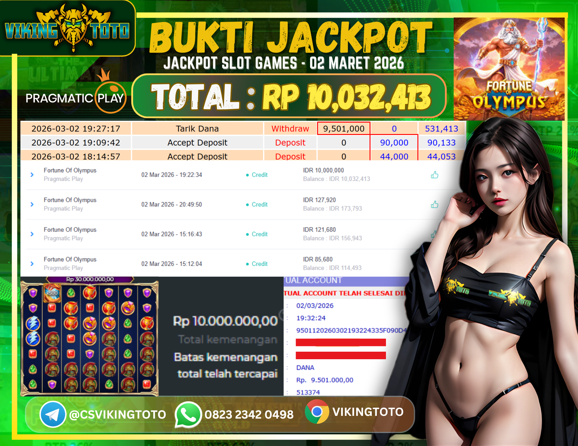 Bukti Jackpot Lunas VikingToto