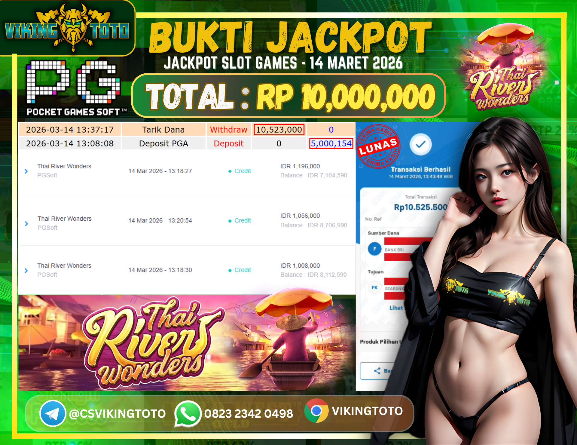 Bukti Jackpot Lunas VikingToto