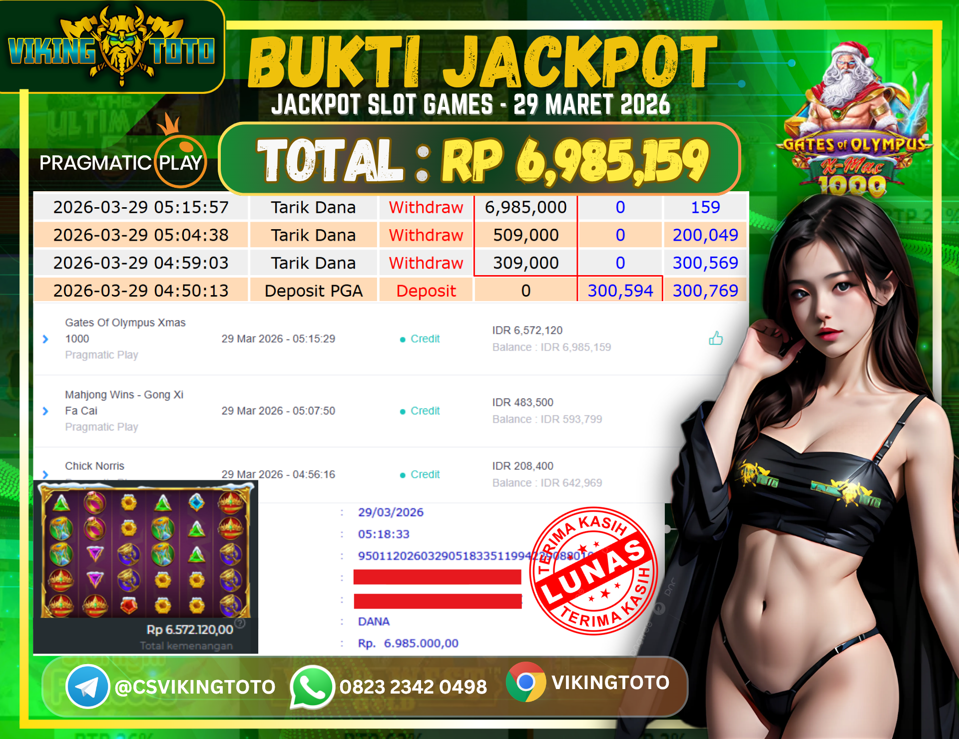 Bukti Jackpot Lunas VikingToto