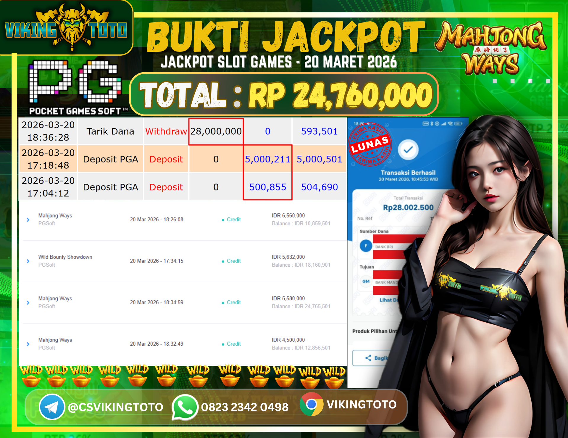 Bukti Jackpot Lunas VikingToto