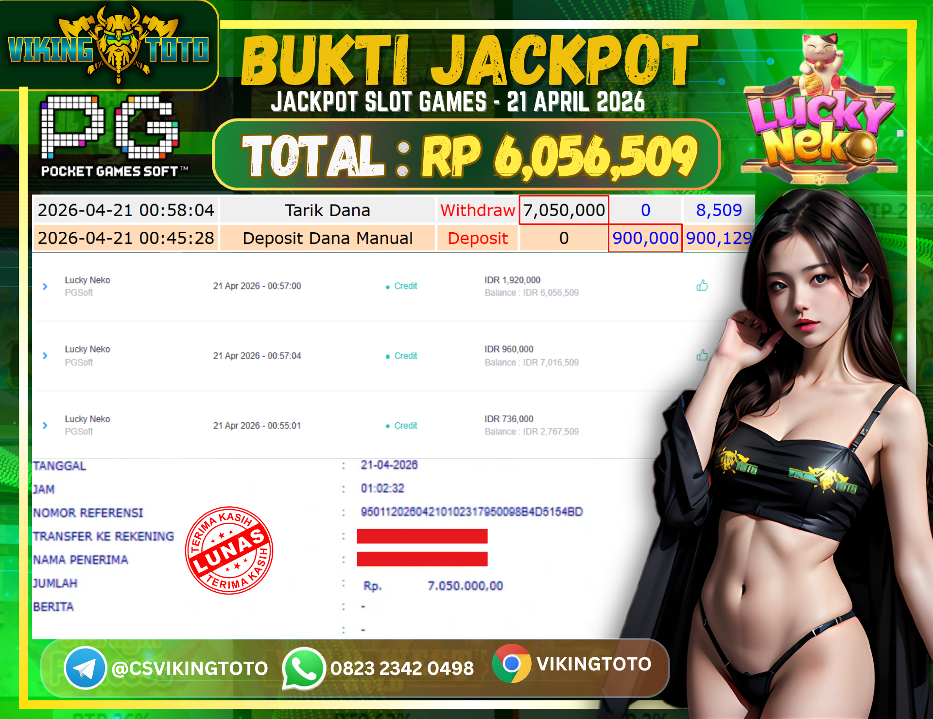 Bukti Jackpot Lunas VikingToto