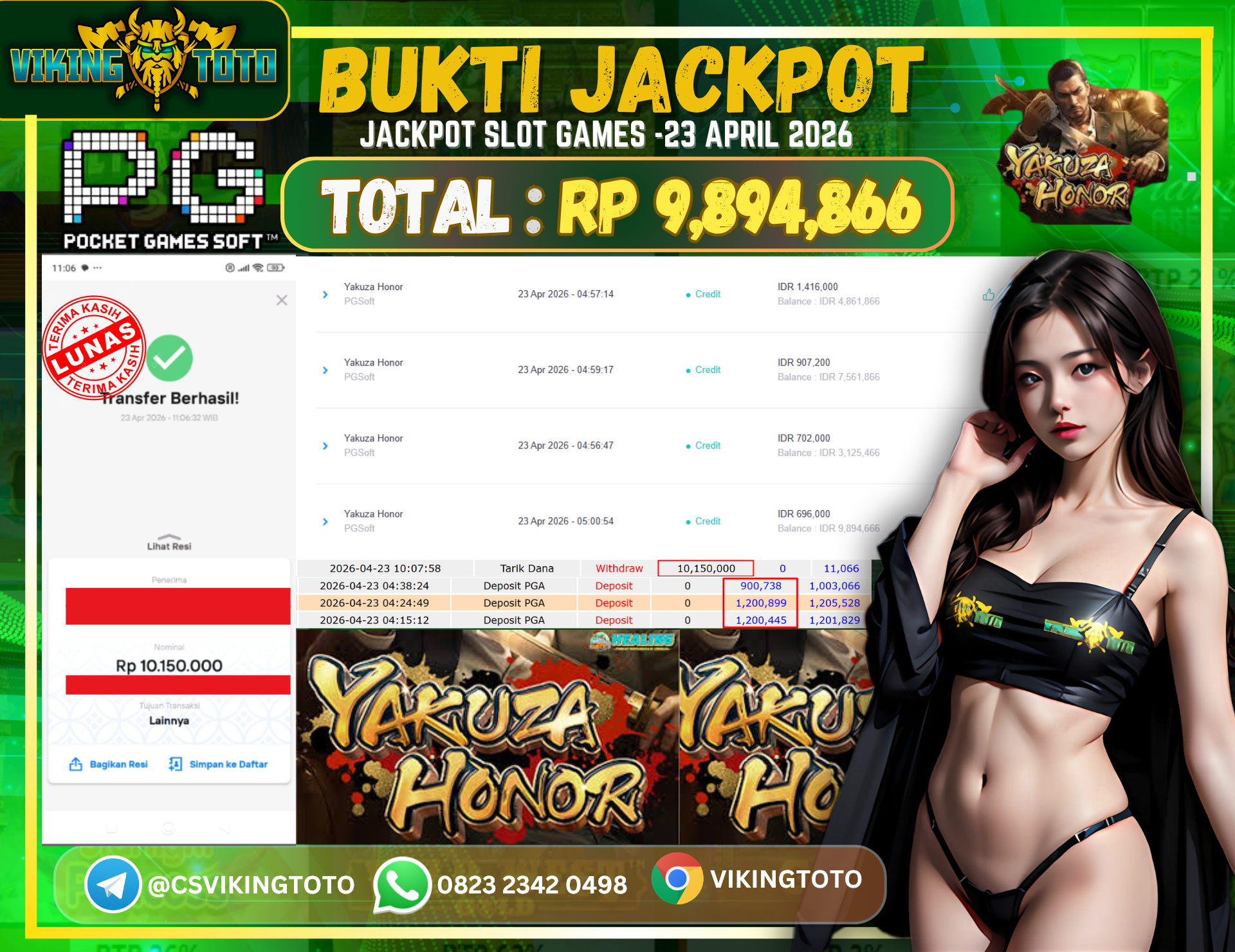 Bukti Jackpot Lunas VikingToto