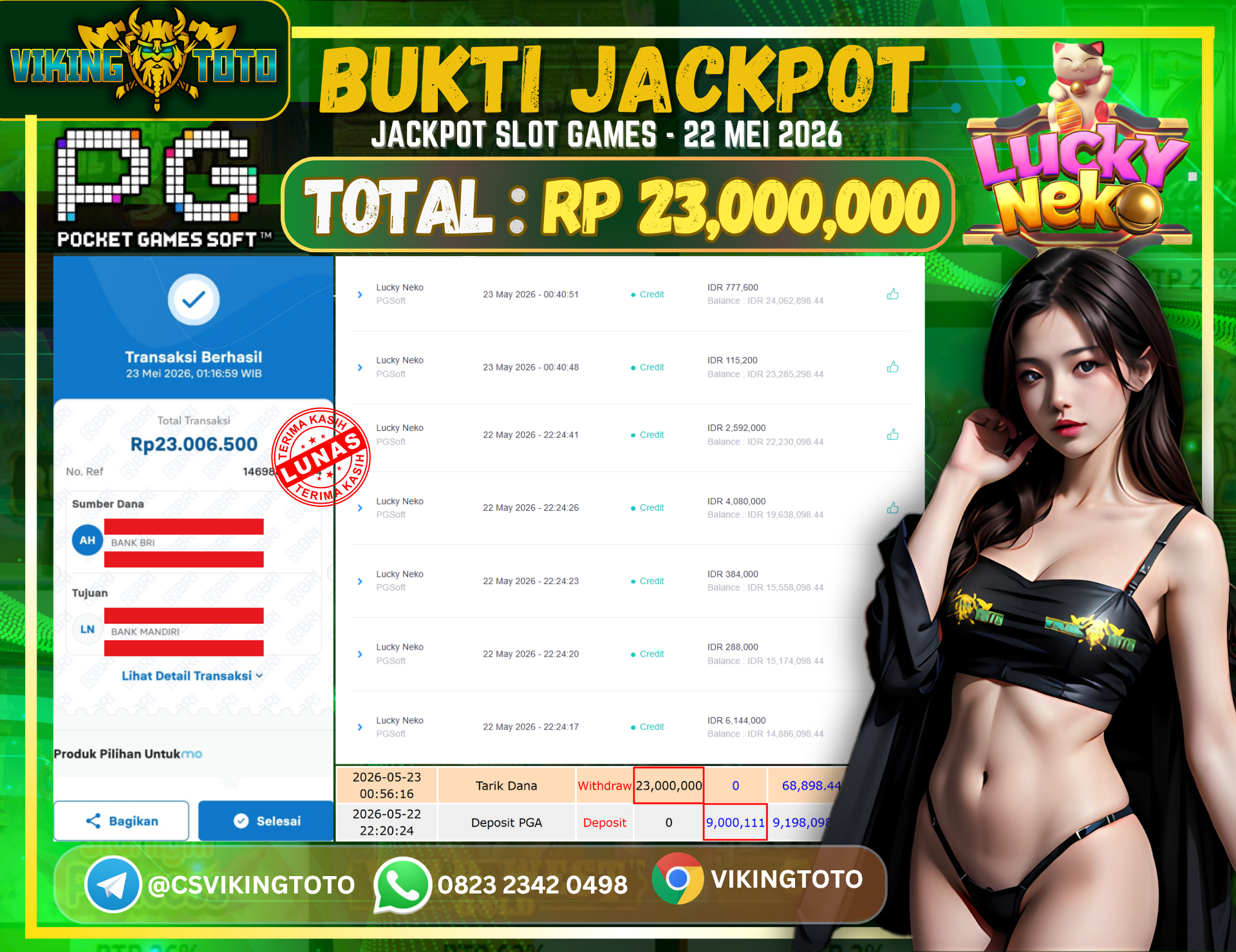 Bukti Jackpot Lunas VikingToto