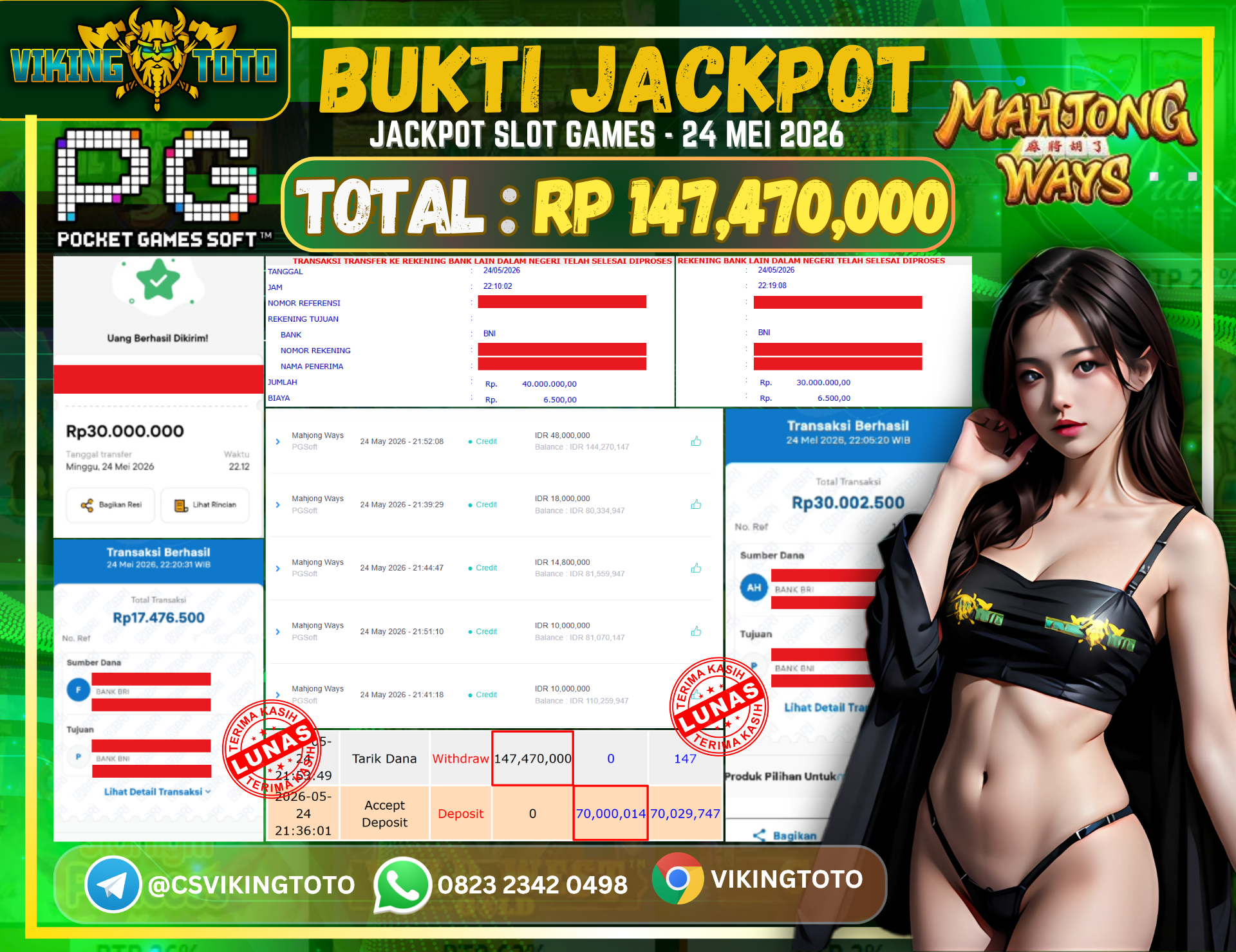 Bukti Jackpot Lunas VikingToto