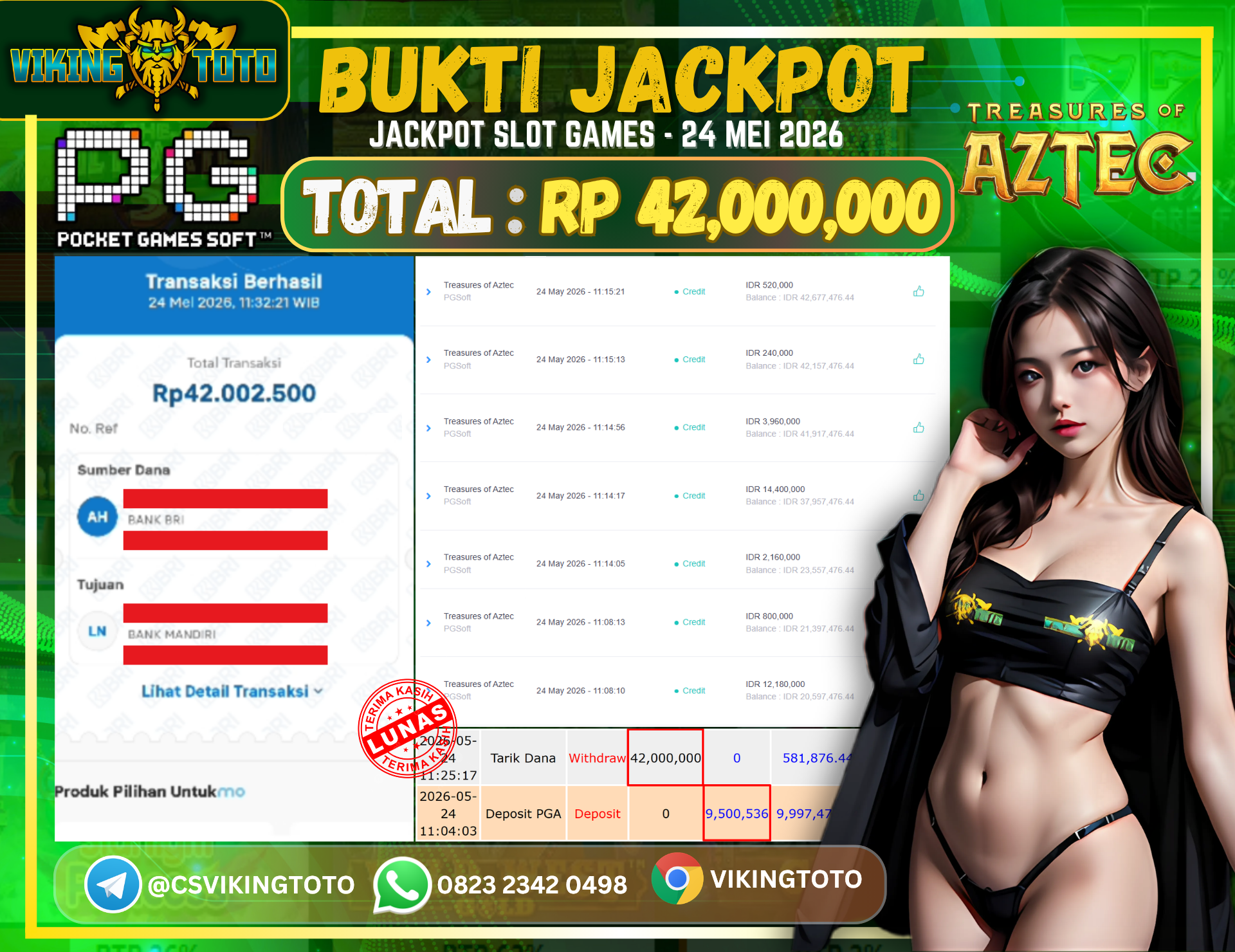 Bukti Jackpot Lunas VikingToto