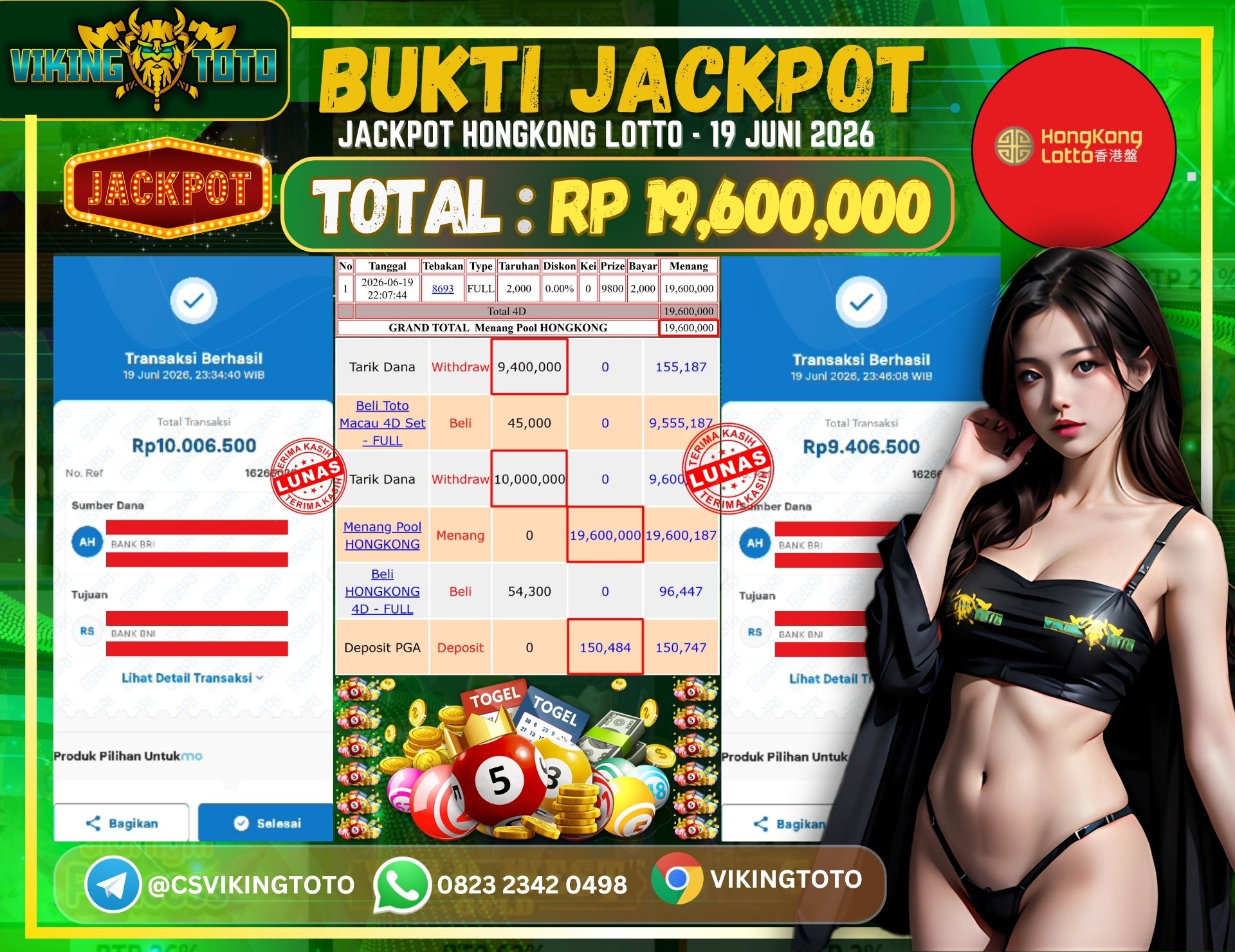 Bukti Jackpot Lunas VikingToto