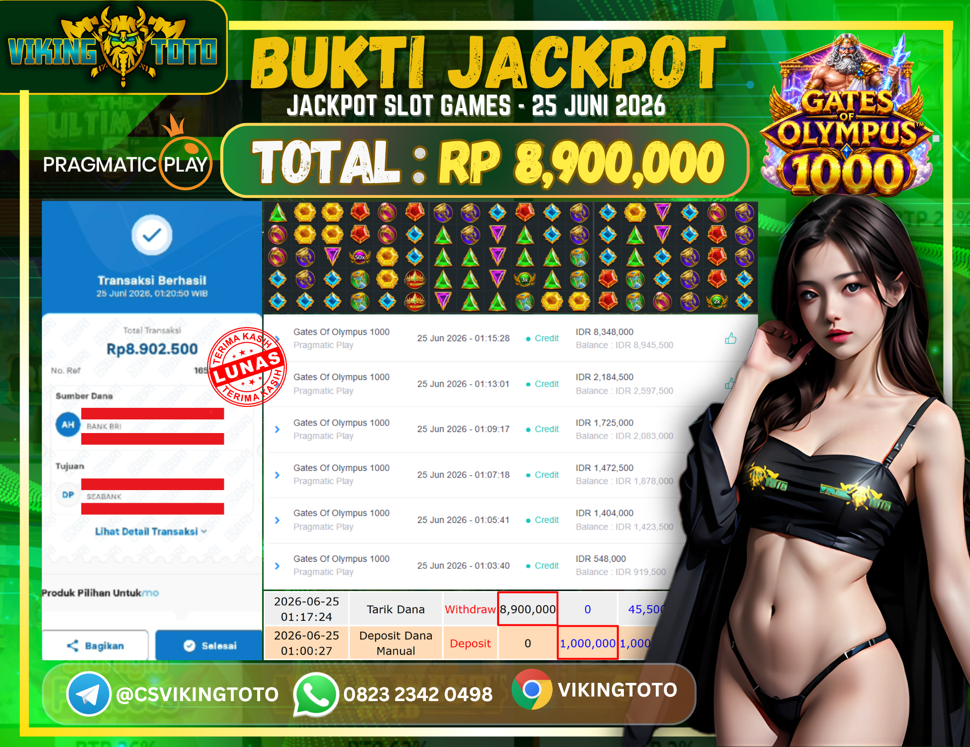 Bukti Jackpot Lunas VikingToto