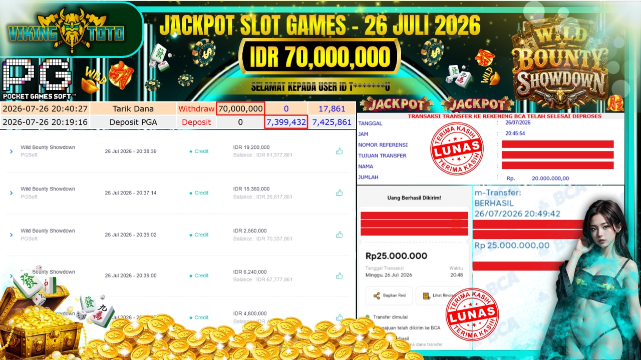 Bukti Jackpot Lunas VikingToto