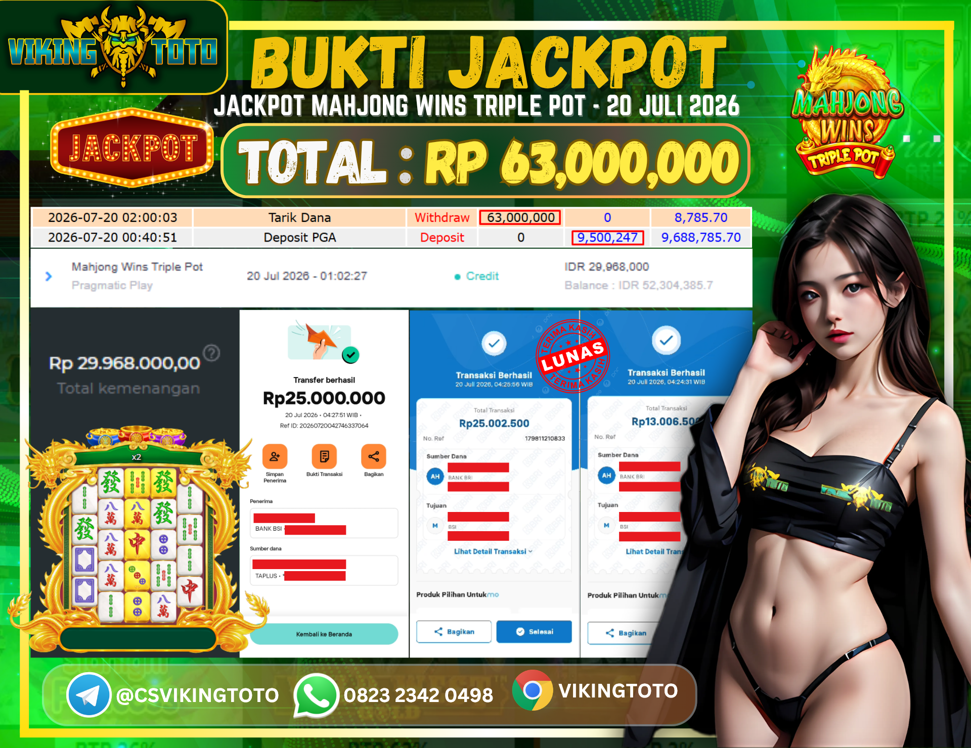 Bukti Jackpot Lunas VikingToto