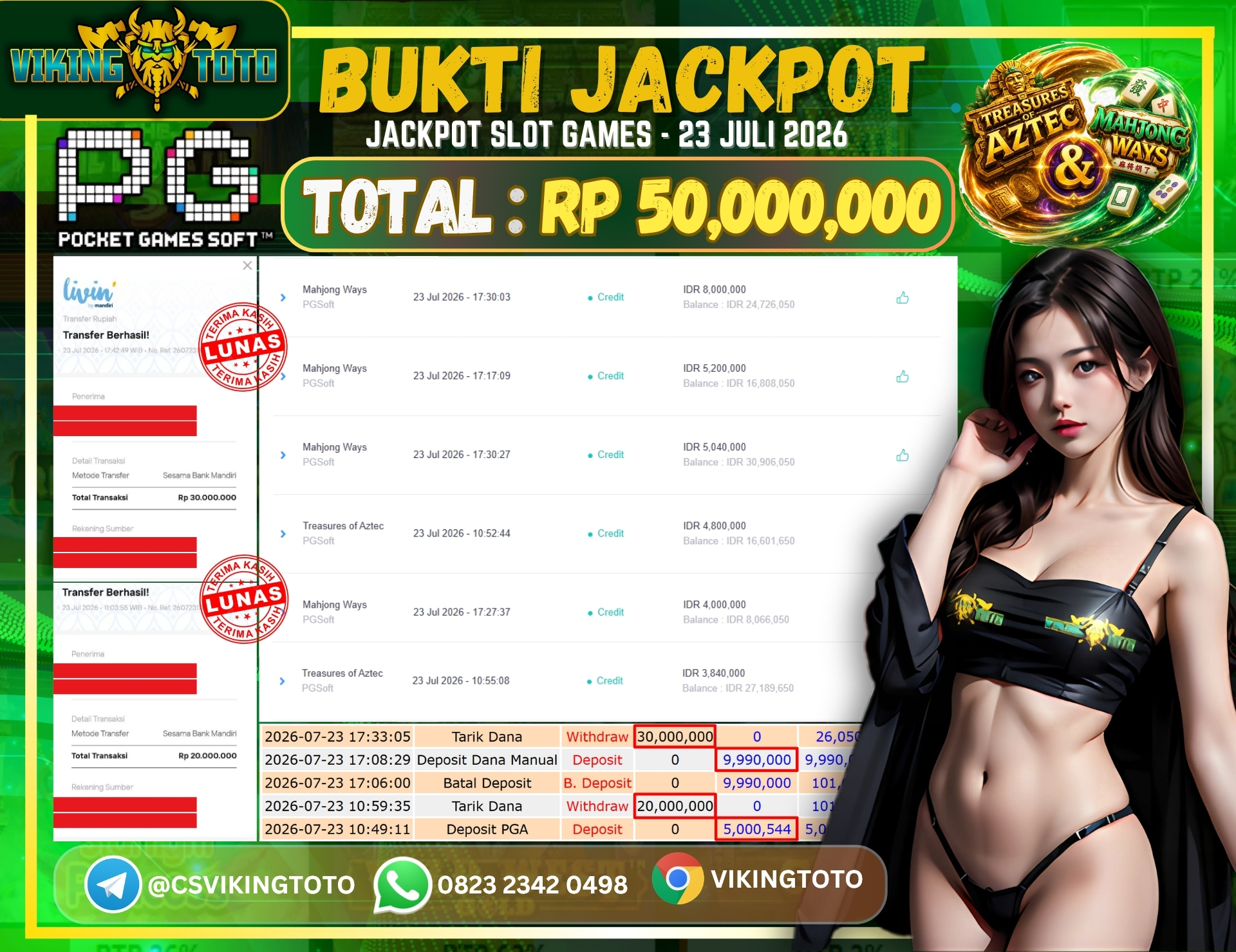Bukti Jackpot Lunas VikingToto